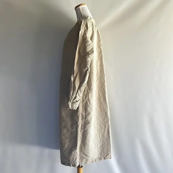 Vintage French Full Length Apron Smock - Picture 4 of 6